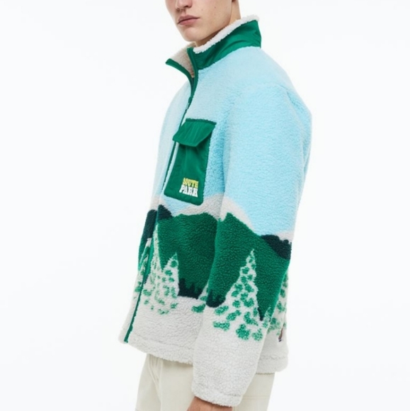 H&M | Jackets & Coats | South Park Hm Relaxed Fit Soft Fleece Jacket Rare  Find | Poshmark